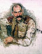 Ilya Repin Portrait of painter Akseli Gallen-Kallela oil painting reproduction